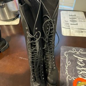 Torrid Lace-Up boots Black size 11W
